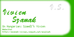 vivien szamak business card